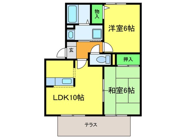 ハイマ－ト金川の物件間取画像